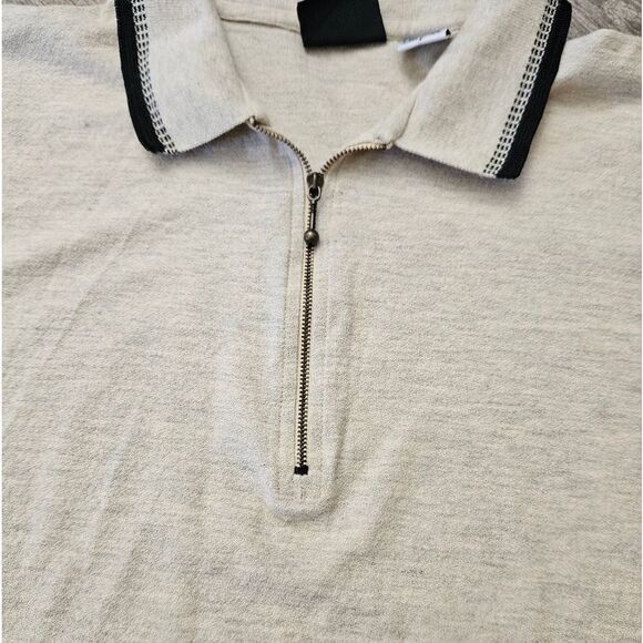 Bugle Boy Tan and Black Polo Short Sleeve Shirt - Picture 5 of 7